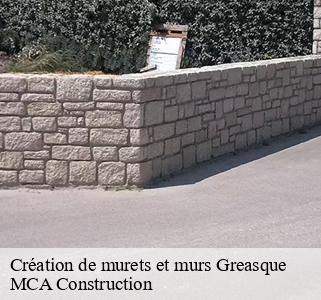 Création de murets et murs greasque-13850 MCA Construction