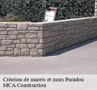 Création de murets et murs  paradou-13520 MCA Construction 