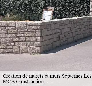 Création de murets et murs septemes-les-vallons-13240 MCA Construction