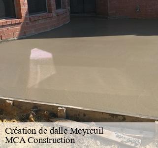 Création de dalle meyreuil-13590 MCA Construction