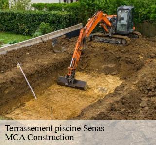 Terrassement piscine senas-13560 MCA Construction